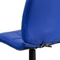 thumbnail image 3 of Mid-Back Blue Quilted Vinyl Swivel Task Chair, 3 of 9