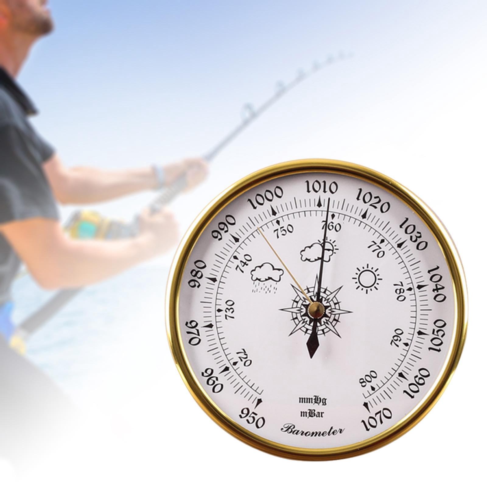 QccHieUs Barometer Air Pressure Tool 950~1070 Hpa Accessories for Offices Boat Hotels White Face
