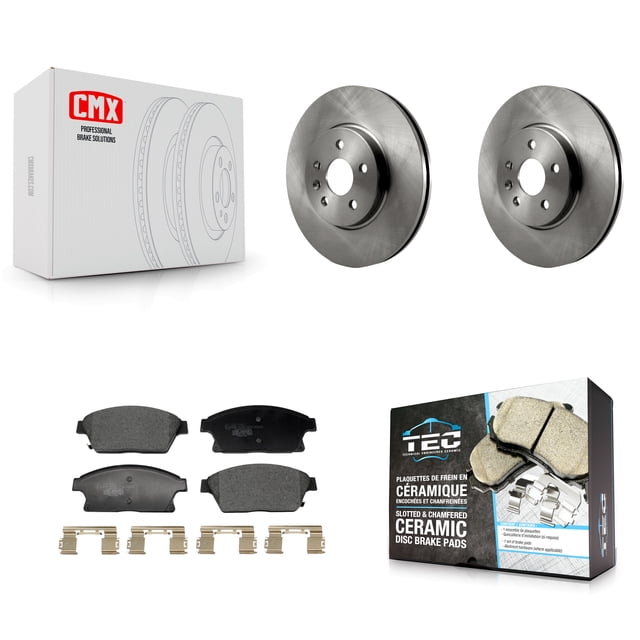Transit Auto Front Disc Brake Rotors and Ceramic Pads Kit for Car 2013-2017 Chevrolet Trax Buick Encore K8T-104513