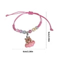 thumbnail image 3 of Colorful Macaron String Bracelet For Kids With Cute Cartoon Capybara Designs, 3 of 17
