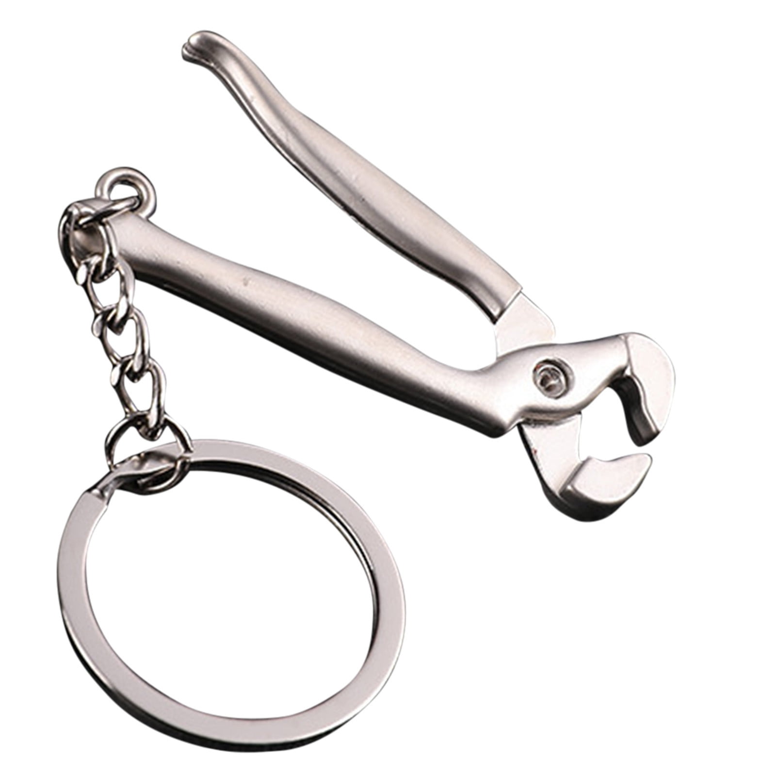 Metal Adjustable Creative Tool Wrench Spanner Key Chain Ring Keyring 