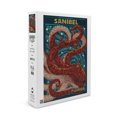thumbnail image 1 of Sanibel, Florida, Octopus, Paper Mosaic (1000 Piece Puzzle, Size 19x27, Challenging Jigsaw Puzzle for Adults and Family, Made in USA), 1 of 4