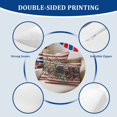 thumbnail image 4 of 2 Pack Outdoor Waterproof Throw Pillow Covers,Independence Day Colorful Floral Decorative Square Patio Pillowcases for Chair Couch Sofa 16x16in, 4 of 9