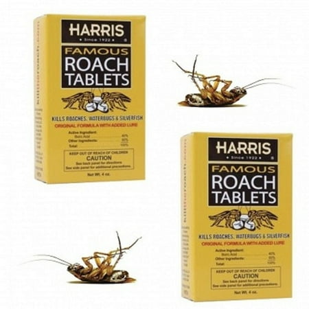 Harris Famous Roach Tablets Original Formula with Lure 4 oz (Pack of