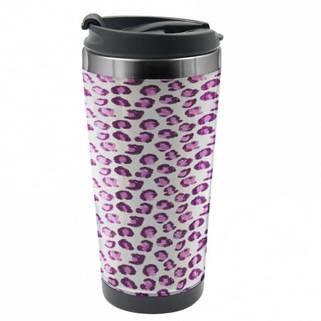 

Abstract Travel Mug Brush Strokes Illustration Steel Thermal Cup 16 oz by Ambesonne