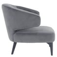 thumbnail image 3 of Sagebrook Home Wood, Round Back Accent Chair, Gray, 3 of 4