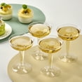 thumbnail image 2 of Oasis Creations Plastic Champagne Glasses Set (50 Count) 4.5 Ounce - Stem Cups 2 Pieces - Ideal for Birthday Party, Wedding Reception and More, 2 of 8
