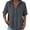 Dark Gray, variant on Women'S Cotton Linen Collared Half Button Tops V Neck Henley Short Sleeve Curved Hem Shirts Loose Fit Solid Color Blouse Breathable Casual Shirt for Daily Wear Summer Going Out Sky Blue M