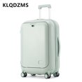 thumbnail image 4 of KLQDZMS ABS + maleta para PC con apertura frontal, maleta de embarque para ordenador portátil, cubierta de carrito con carga USB, equipaje de cabina para mujer de 18 "20" 24 pulgadas, 4 of 4