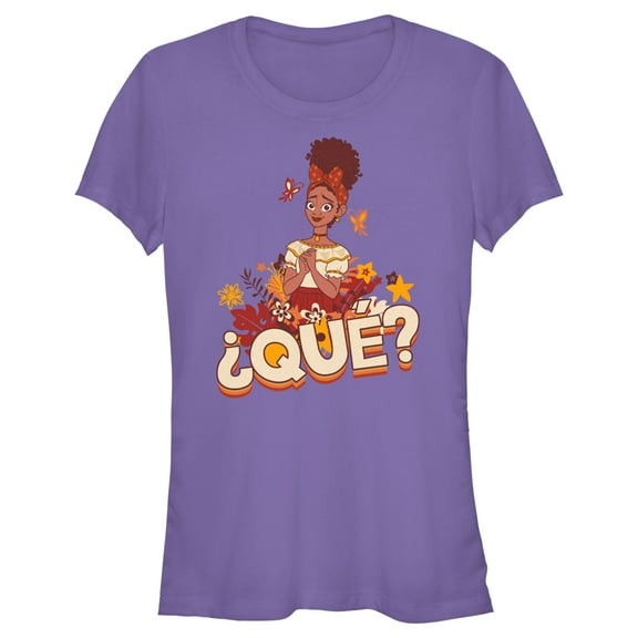Junior's Encanto Dolores Que?  Graphic Tee Purple Small