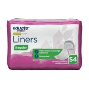 Equate Liners, Regular, Unscented, 54 ct