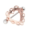 thumbnail image 4 of 2 Pares de Barra de Pezón en apariencia de de material acero Inoxidable Unisexo para Novía Salvador Anillo de pezón de acero inoxidable, 4 of 10