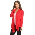 thumbnail image 2 of Women's Solid Open Front Long Sleeve Lightweight Soft Basic Sweater Cardigan, 2 of 4