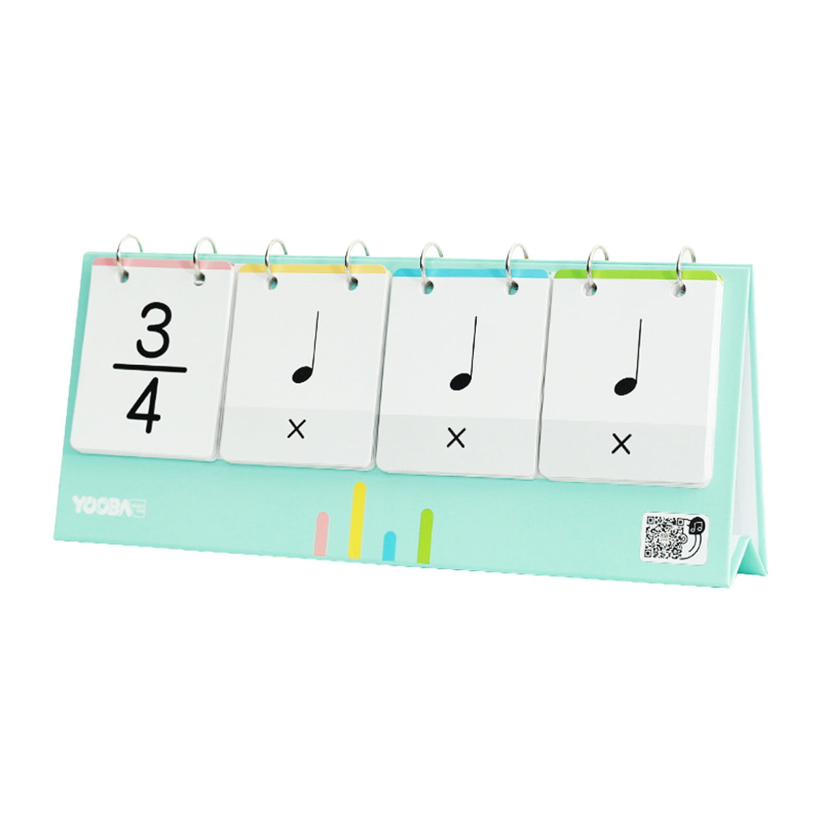 HCTSHG Learning Card Music Flashes Card Note Card Music Teaching Props Music Cards Note Training Cards Teaching Aids Helps Improve Rhythm Skills and Sight-Reading Abilities Rhythm-Training Aid