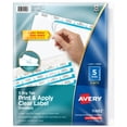 thumbnail image 1 of Tab Dividers Avery 5 Big Tab para encuadernación de 3 anillas, 5 juegos, 1 of 9