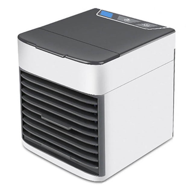 Aire acondicionado portátil 3 en 1 ventilador eléctrico purificador de aire humidificador enfriador ventilador USB portátil (negro) (1 pieza) TUNC Sencillez