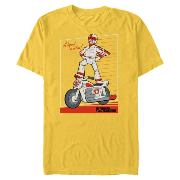 Disney Pixar Toy Story 4 Duke Caboom Legend T-Shirt- Short Sleeve Blended T-Shirt for Adults - Customized-Putty Snow Heather