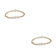 thumbnail image 1 of Sonducket Pulseras de tobillo con cuentas de arroz Cadenas de tobillo Tobilleras delicadas y elegantes para niñas 25 veinticinco 2piezas Sonducket CBP200707, 1 of 6