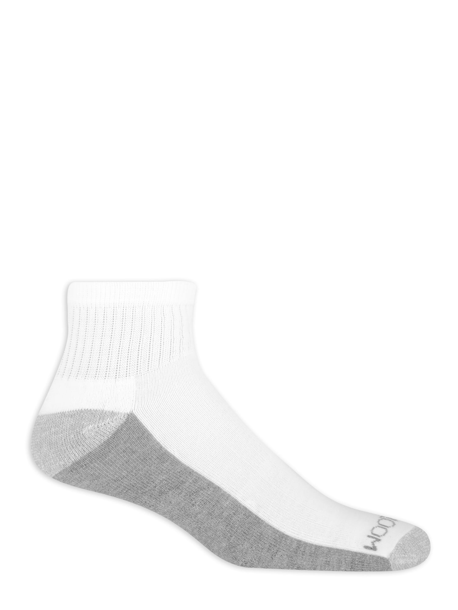 Fruit of the Loom Men's Dual Defense Cushioned Ankle Socks, 12 Pack