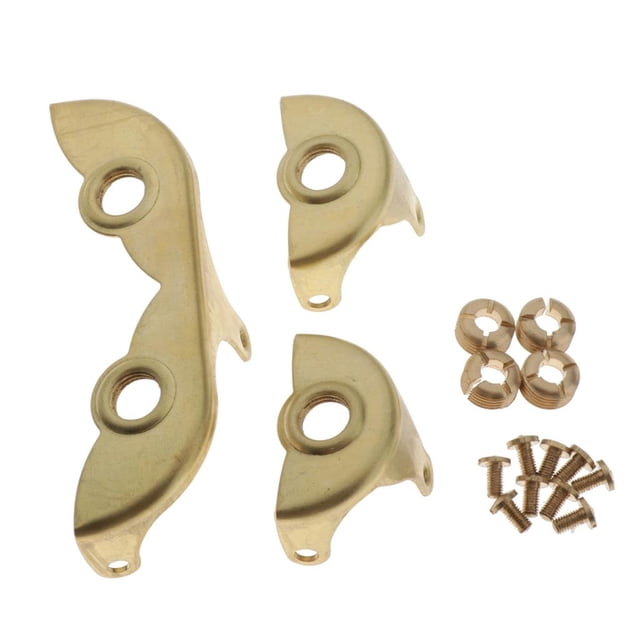 Kit de Protección para Llave de Saxofón Soprano con Tornillos Piezas de Saxofón de Cobre de 9 Cm Fuera de Forma