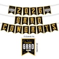 thumbnail image 2 of Gold Black Graduation Congrats Grad Banner,2026Graduation DecorationsforHome Classroom Party Table Setup, 2 of 5