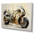 thumbnail image 2 of Designart "Minimalistic Motorbike I" Motorcycle Wall Art Prints, 2 of 7