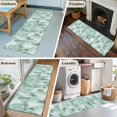 thumbnail image 5 of 2'x6' Rug Runners for Hallways Kitchen, Green Abstract Non Slip Entryway Beside Floor Carpet Runner, Modern Oil Painted Art Contemporary Washable Laundry Room Bedroom Throw Rugs Mat for Family Pet, 5 of 8