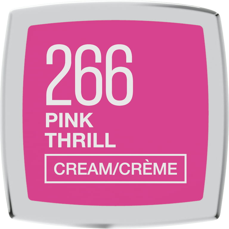 Sensational Lipstick, Cream Maybelline Thrill Pink Color Finish