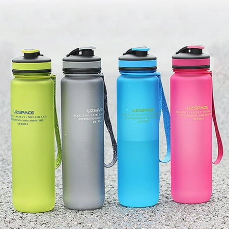 

Hesroicy 650ml 1000ml Uzspace Sport Water Bottle Portable Camp Hiking Plastic Kettle