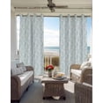 thumbnail image 4 of Aqua Spring Floral Blackout Curtains 63 Inches Long for Bedroom, Summer Botanical Watercolor Thermal Insulated Room Darkening Black Out Window Curtain Panels Grommet Drapes for Living Room, 4 of 8