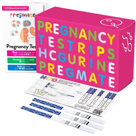 PREGMATE 20 Pregnancy HCG Test Strips (20 Count) (Best Pregnancy Test To Detect Low Hcg)