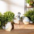 thumbnail image 3 of Melrose Unglazed Ceramic Bird Figurines - 4.75" - Set of 3, 3 of 6