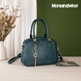 thumbnail image 5 of Montana West Small Top Handle Purse for Women Crossbody Satchel Handbag Barrel Bag, Light Green, 5 of 8