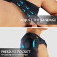 thumbnail image 3 of Seitruly Hombres Hombro Brace Fitness Ejercicio Antideslizante Manga de compresión ajustable Home Muscle Support Protector Guard Sports Gear Protección de la piel Negro M Tipo 1 Seitruly CE014880-05, 3 of 6