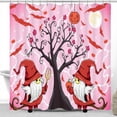 thumbnail image 1 of Whimsical Halloween Shower Curtain with Cartoon, 1 of 4