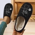 thumbnail image 6 of Women's Witch Print Slippers Warm Plush Lined Closed Toe House Shoes Cozy Non Indoor Winter Footwear Halloween Gift, 6 of 7