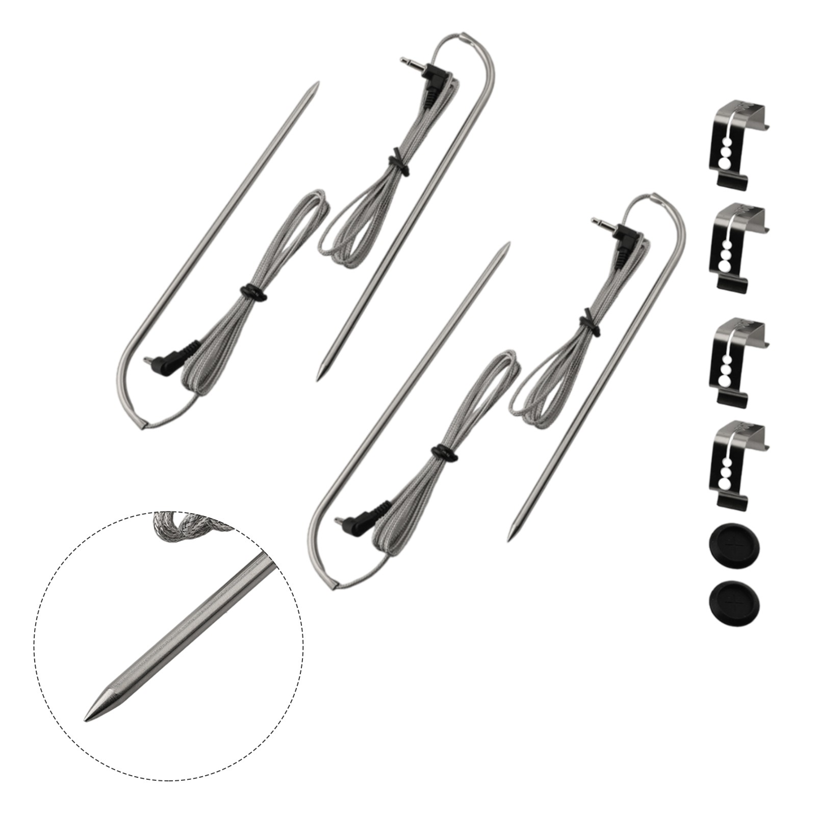 9004190170 Meat Probes Compatible For Gravity Series 560/800/1050 Cooking Thermometer Probe Sensor Stainless Steel Garden Tools