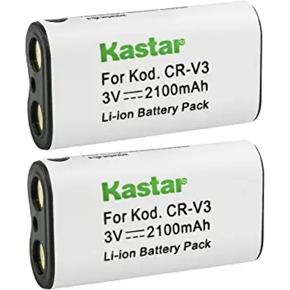 Kastar CR-V3 Battery 2-Pack Replacement for Sanyo Xacti DSC-AZ1, Xacti DSC-R1, Xacti DSC-S1, Xacti DSC-S3, Xacti DSC-S4, Xacti DSC-S5, Xacti DSC-SX150, Xacti DSC-SX1Z, Xacti DSC-SX550 Camera