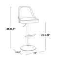 thumbnail image 3 of LumiSource Studded Marcel Adjustable Barstool - Set of  2, 3 of 11