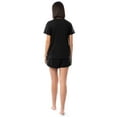 thumbnail image 4 of Fruit of the Loom Women's Soft and Breathable Short Sleeve Crew Top & Pajama Short Set, Sizes S-4X, 4 of 11