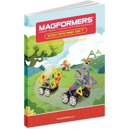 MAGFORMERS Zoo Racing Set 55-Piece Magnetic Construction Set