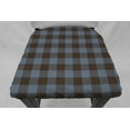 thumbnail image 3 of Buffalo Check Plaid Dining Room Chair Back Covers or Seat Covers by Penny's Needful Things (Both Chair Back & Seat Cover) (20 W x 20 H CHAIR BACK) (Blue), 3 of 4