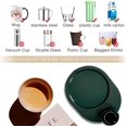 thumbnail image 4 of Calentador de taza de café inteligente, calentador de taza para oficina en casa, calentador de taza de apagado automático con pantalla digital, posavasos con termostato para café, té, mil (verde) JAMW Sencillez, 4 of 5