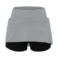 thumbnail image 4 of Womens Casual Solid Tennis Pocket Skirt Yoga Sport Active Skirt Shorts Skirt Skirt Suits for Women Business Bikini with Skirt Table Skirt Clips And Plaid Skirt Crop Top And Skirt Set for Women Adult, 4 of 5