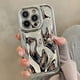 thumbnail image 5 of 3D Glossy Laser Meteorite Texture Plating Case For iPhone 15 14 13 12 11 Pro Max XS XR X 7 14 Plus Plain Color Anti-knock Cover, 5 of 5