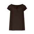 thumbnail image 5 of Htigea Clearance Women Summer Front Tank Tops Cap Sleeve Pleated Babydoll Tops Casual Loose Fit Going Out Flowy Shirt Today Deals Brown,S, 5 of 6
