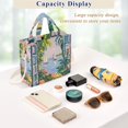 thumbnail image 5 of FORMRS Womens Corduroy Tote Bag Crossbody Shoulder Handbag with Pocket, Floral Seaside, 5 of 7