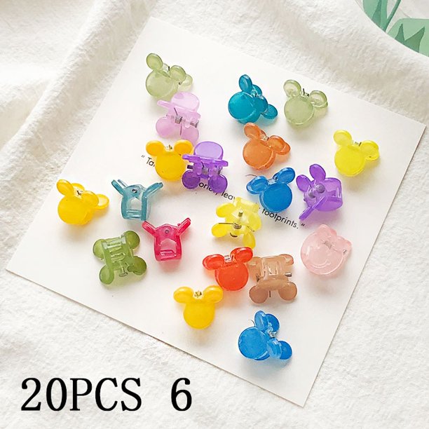 30/50 unids/set niñas lindas flores coloridas estrella Mickey pequeñas pinzas para el cabello niños dulces horquillas pinzas para el cabello accesorios de moda para el cabello Tan Jianjun unisex