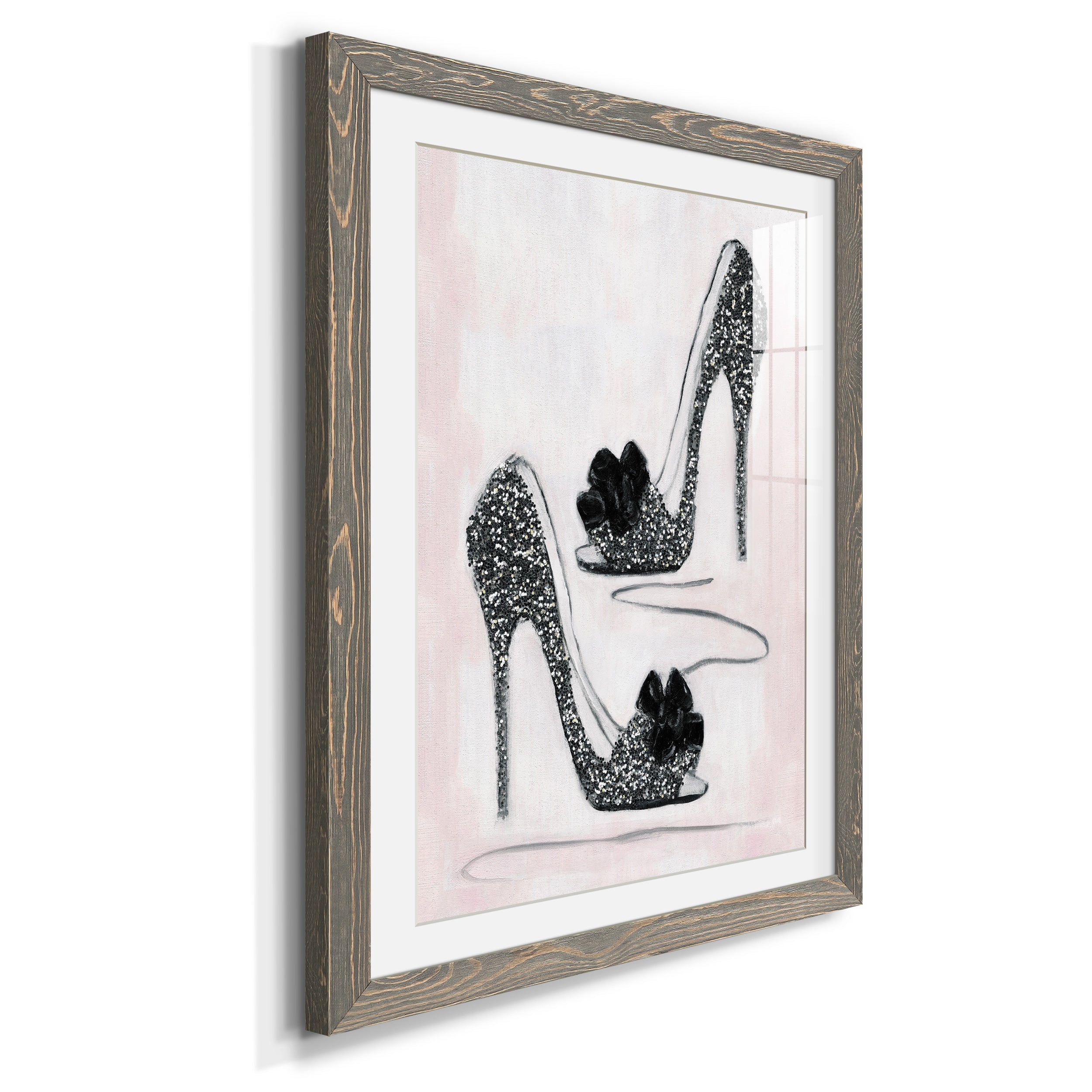 Shoes That Dazzle I - Premium Framed Print - Distressed Barnwood Frame - Ready to Hang