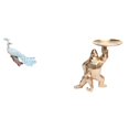 thumbnail image 1 of Estatua del pavo real,Estatua de pavo real,adorno de escritorio creativo y divertido,Escultura decorativa de pavo real para decoración del hogar,Estatua,Bandeja para servir, 1 of 8